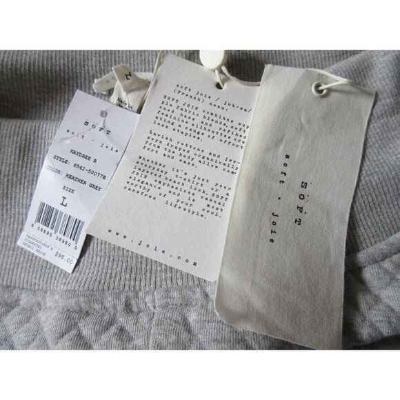 NWT Soft JOIE Kaydree B in Heather Grey Quilted Jersey Skater Skirt L $98 - Picture 4 of 4